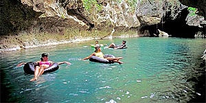Cave tubing image
